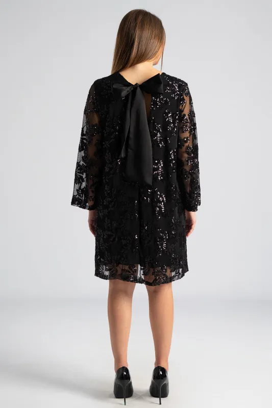 Φόρεμα Παγιέτα Φιόγκο Πλάτη