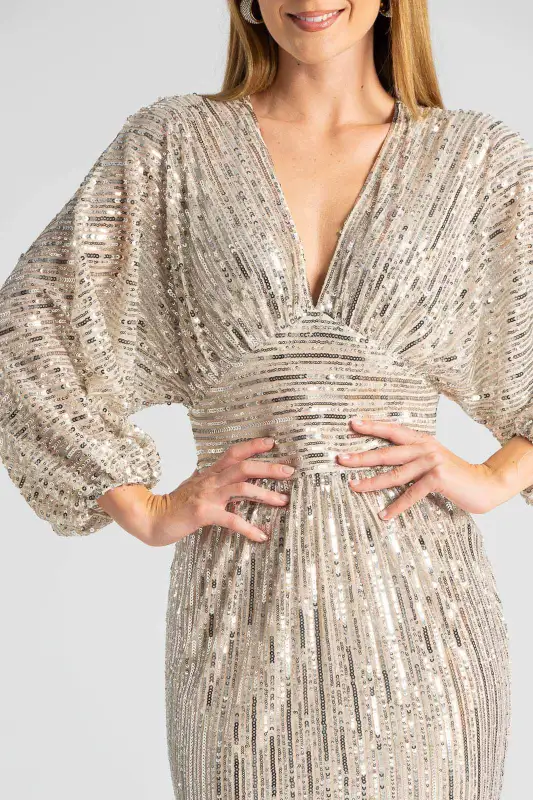 Φόρεμα Παγιέτα Maxi