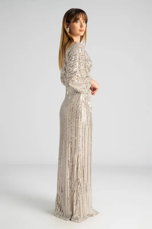 Φόρεμα Παγιέτα Maxi