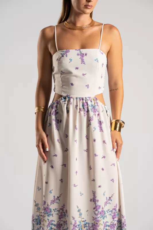 Φόρεμα Πλαϊνά Ανοίγματα Violet