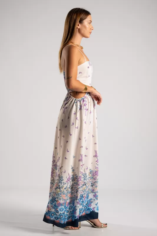 Φόρεμα Πλαϊνά Ανοίγματα Violet