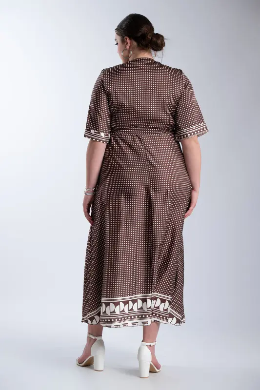 Φόρεμα Πουά Κρουαζέ Maxi