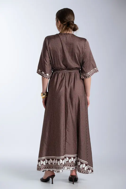 Φόρεμα Πουά Κρουαζέ Maxi