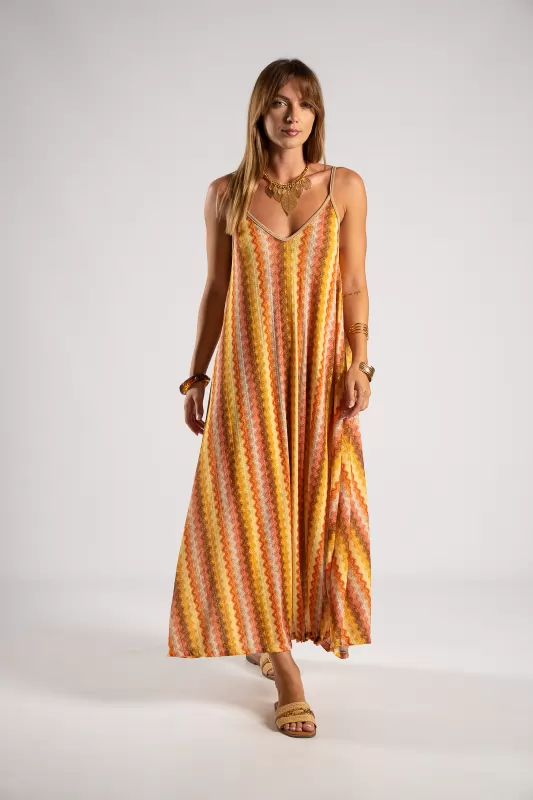 Φόρεμα Retro Waves Midi