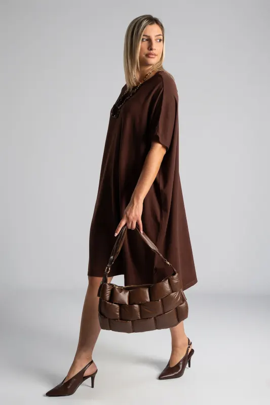 Sleeveless Rib Dress Monochrome