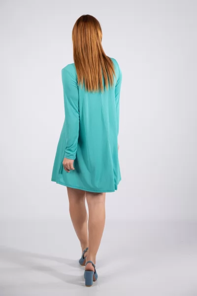 Dress Rib Scarf Turquoise