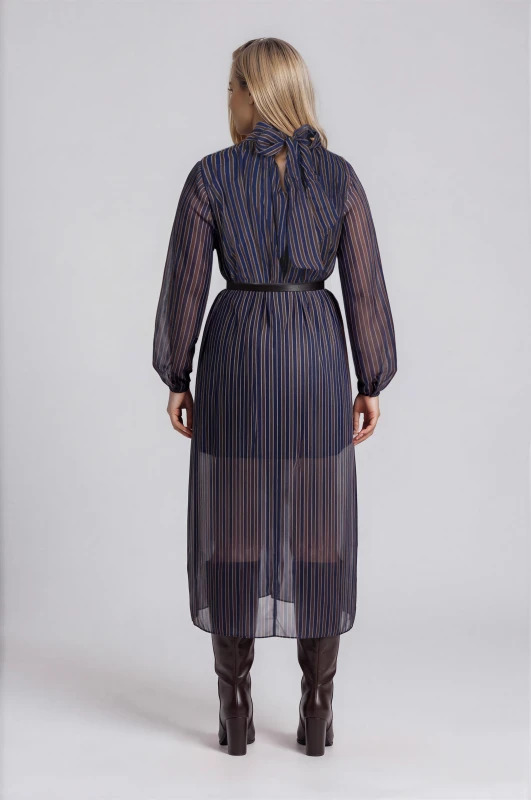 Dress Striped with Belt