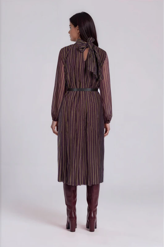 Dress Striped with Belt