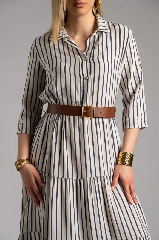 Dress Striped Belt