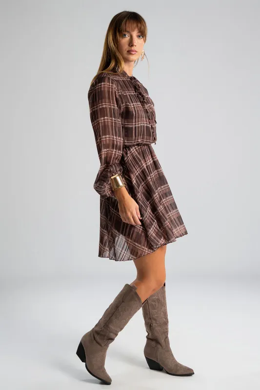 Dress Gold Thread Striped 