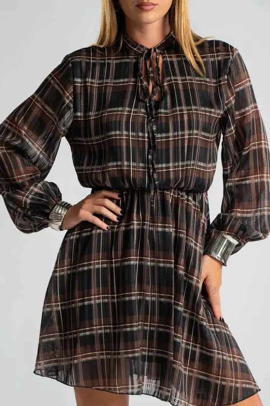 Dress Gold Thread Striped 