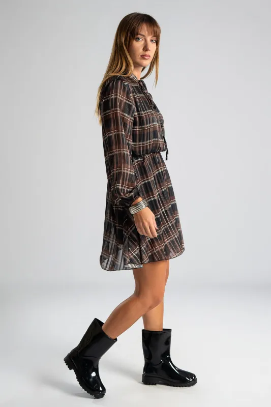 Dress Gold Thread Striped 