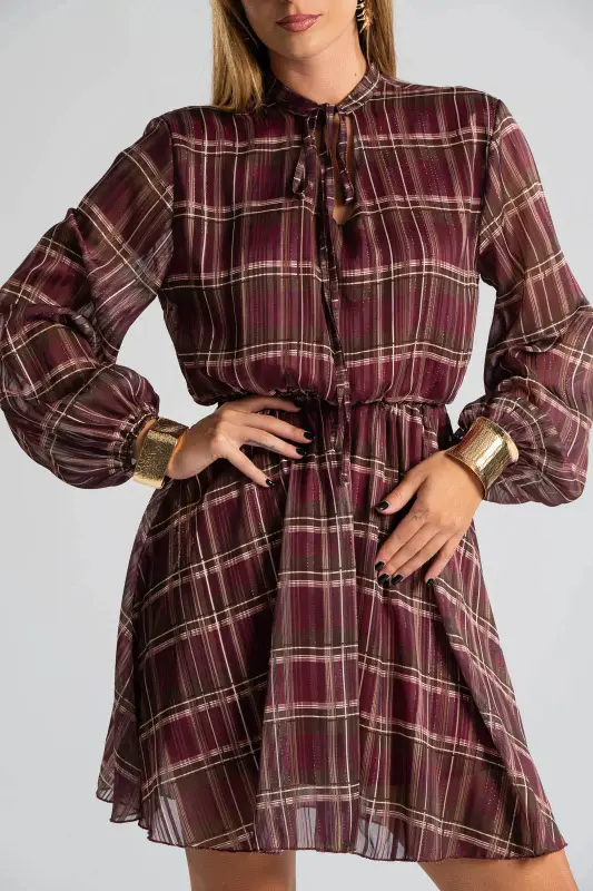 Dress Gold Thread Striped 