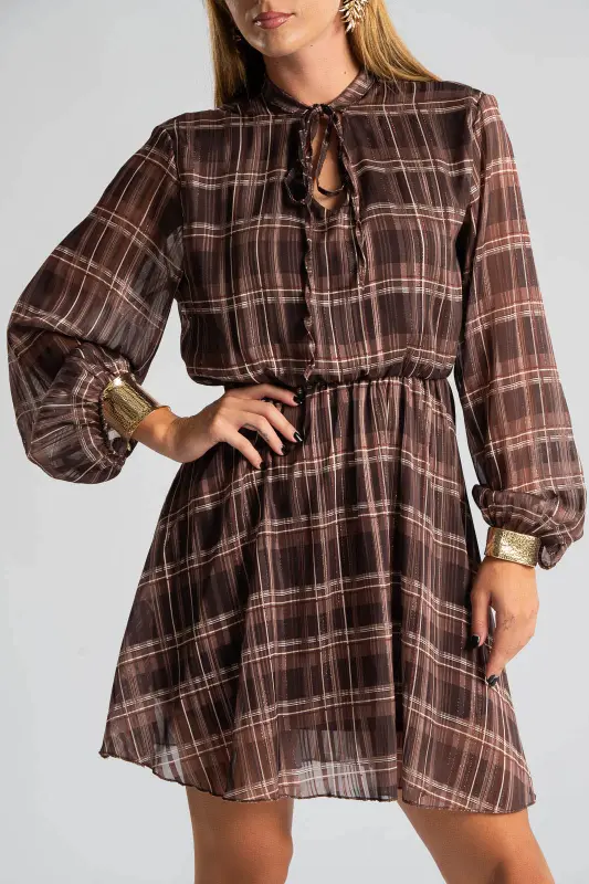 Dress Gold Thread Striped 