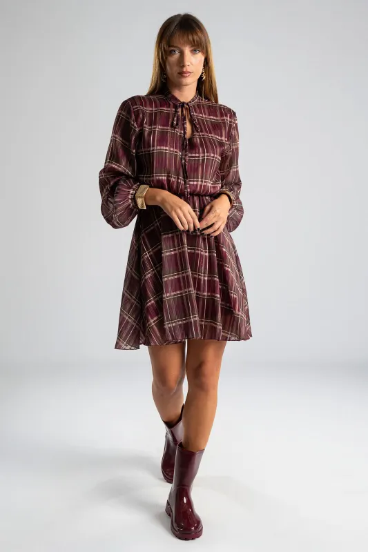 Dress Gold Thread Striped 