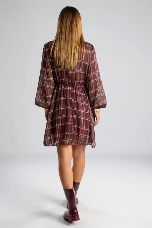 Dress Gold Thread Striped 