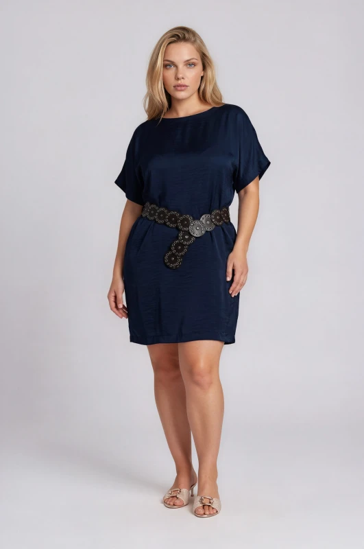 Dress Satin with Belt 