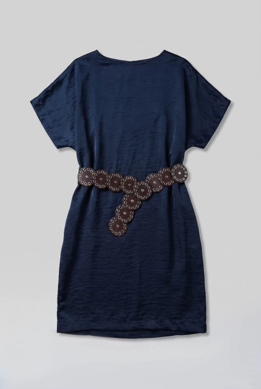 Dress Satin with Belt 
