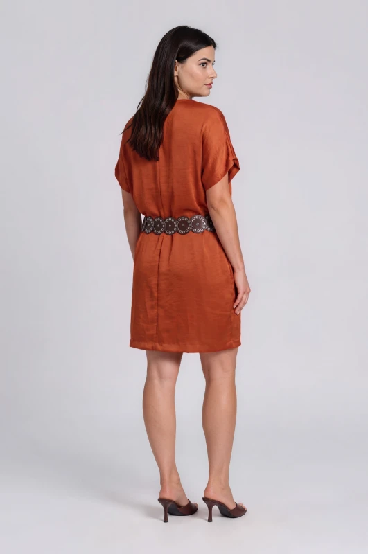 Dress Satin with Belt 