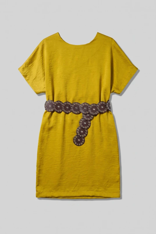Dress Satin with Belt 