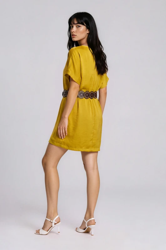 Dress Satin with Belt 