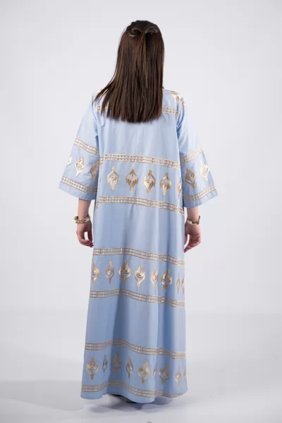 Φόρεμα Σεμιζιέ Afroditi Γαλάζιο
