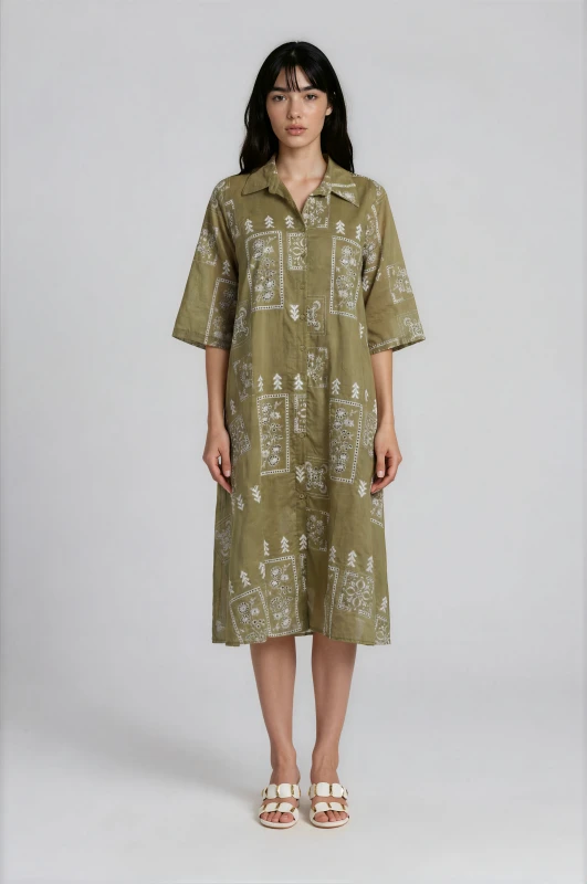 Semizier Dress with Artistic Patterns