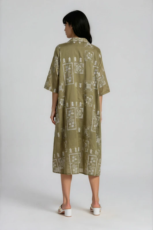 Semizier Dress with Artistic Patterns