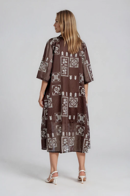 Semizier Dress with Artistic Patterns