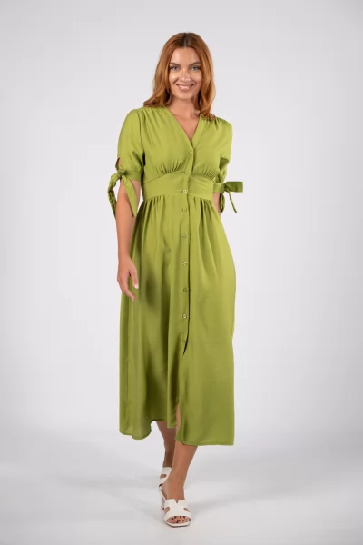 Φόρεμα Σεμιζιέ Apple Green