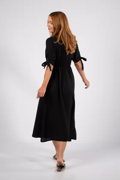 Φόρεμα Σεμιζιέ Μαύρο