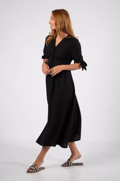 Φόρεμα Σεμιζιέ Μαύρο