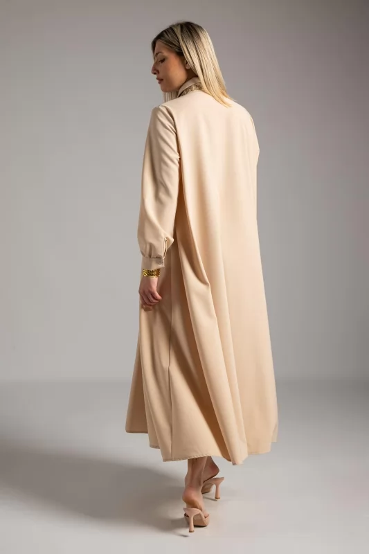 Dress Semi-sheer Solid Color