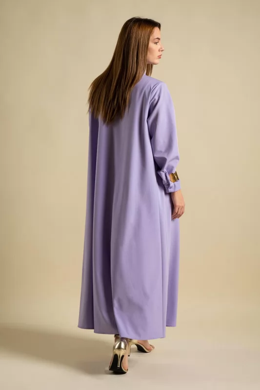 Dress Semi-sheer Solid Color