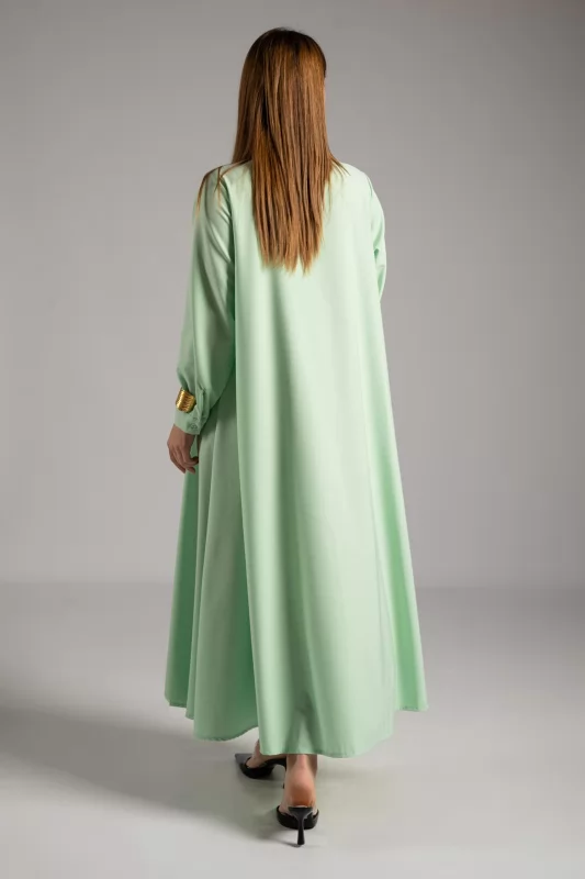 Dress Semi-sheer Solid Color