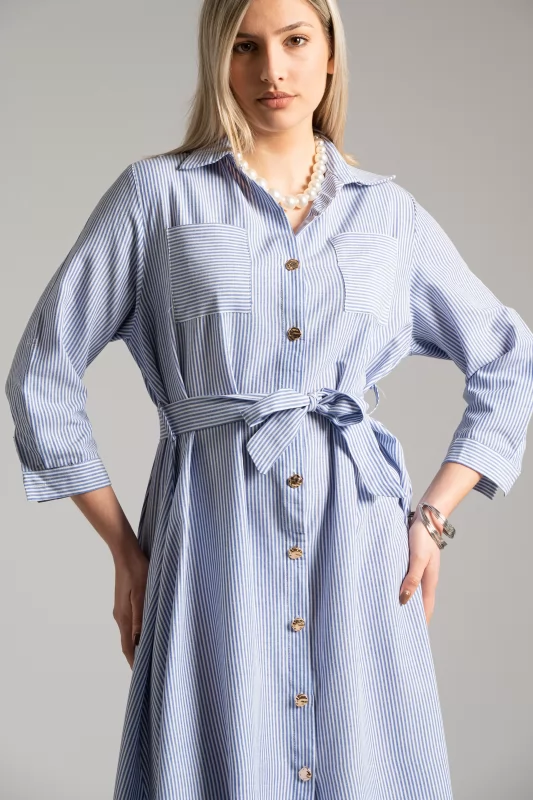 Dress Semi-sheer Stripes