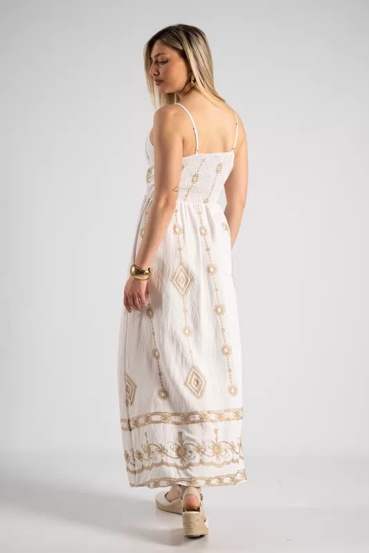 Φόρεμα Τιράντα Boho Maxi