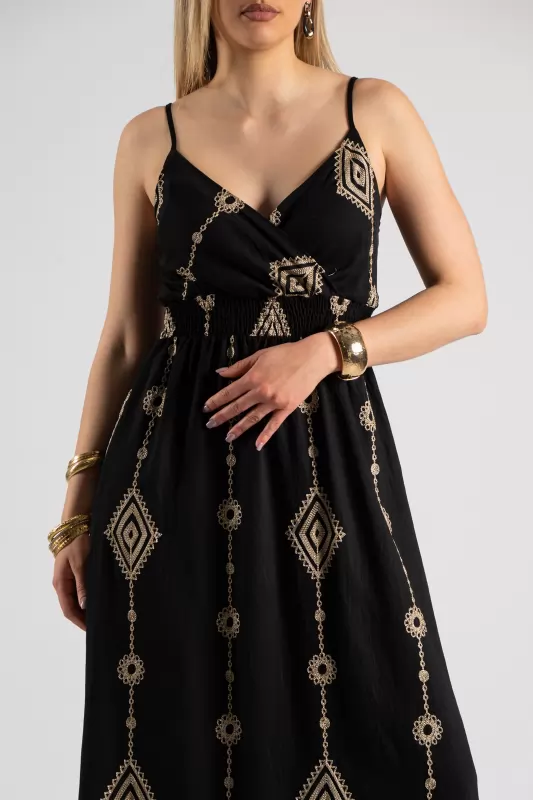 Φόρεμα Τιράντα Boho Maxi