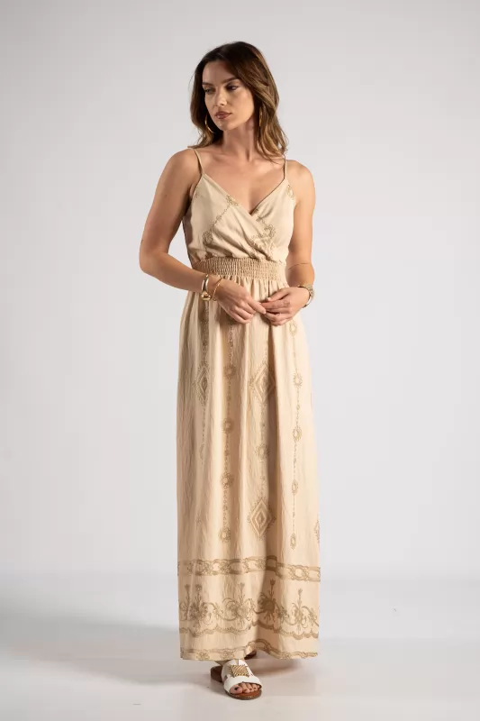 Φόρεμα Τιράντα Boho Maxi