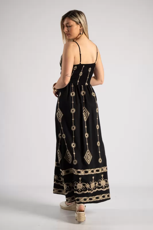 Φόρεμα Τιράντα Boho Maxi