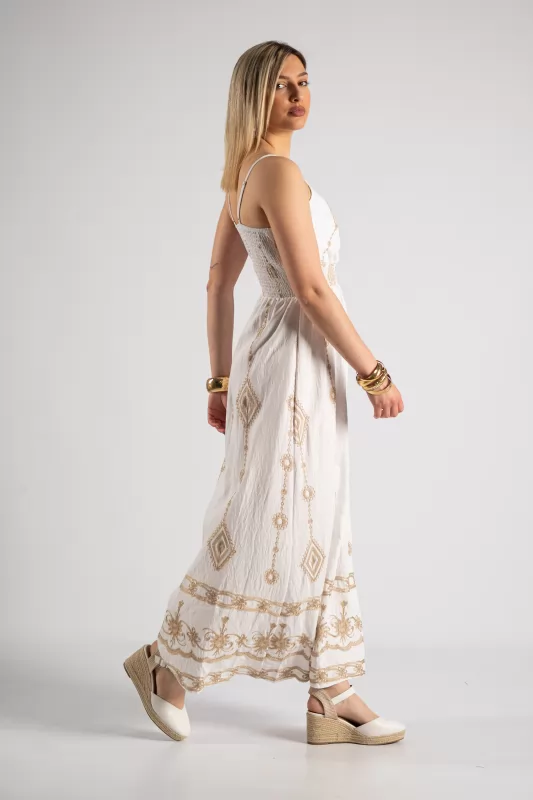 Φόρεμα Τιράντα Boho Maxi