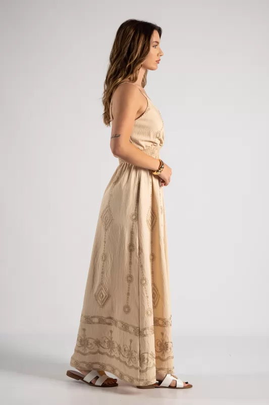 Φόρεμα Τιράντα Boho Maxi