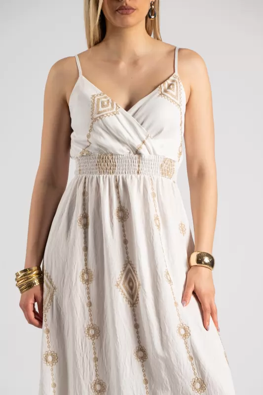 Φόρεμα Τιράντα Boho Maxi