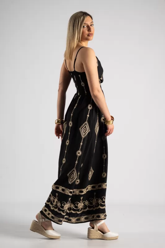 Φόρεμα Τιράντα Boho Maxi