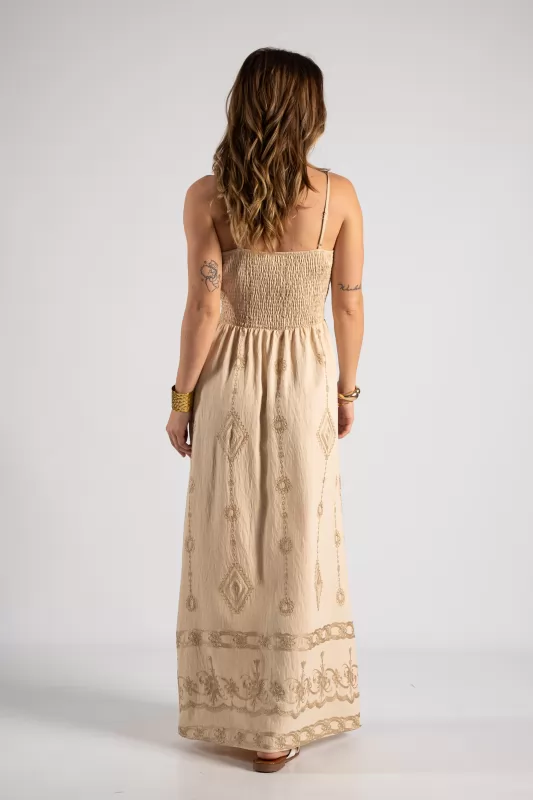 Φόρεμα Τιράντα Boho Maxi