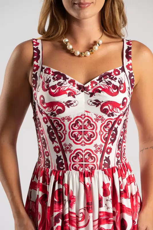 Dress Strap Cups Printed 