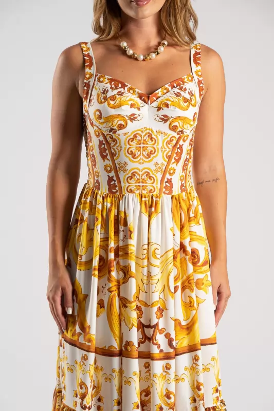 Dress Strap Cups Printed 