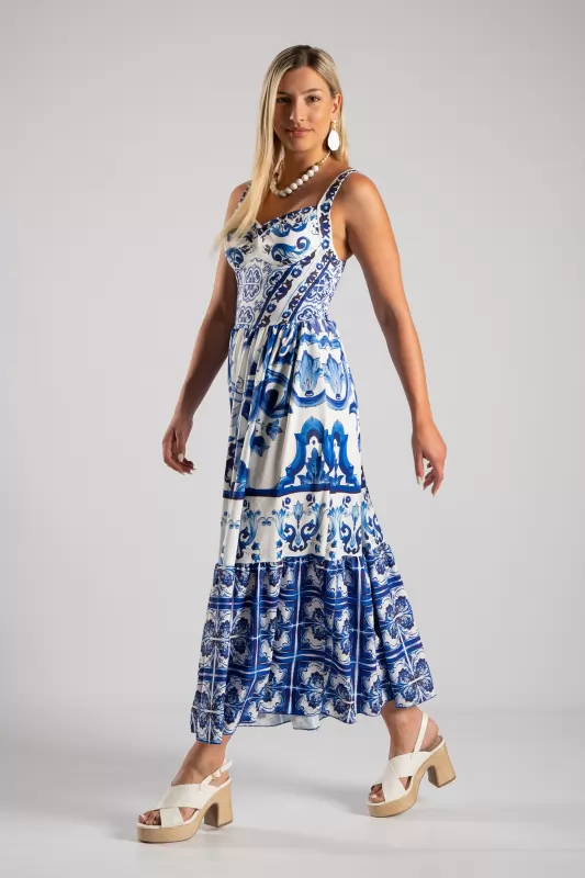 Dress Strap Cups Printed 