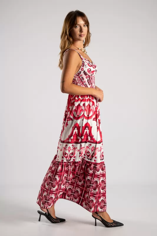 Dress Strap Cups Printed 