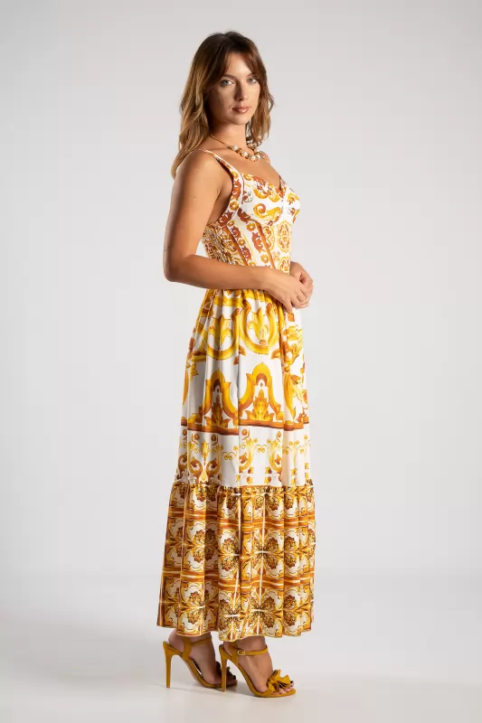 Dress Strap Cups Printed 